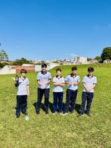 Lançamento de foguetes no Parque Lagoa Dourada